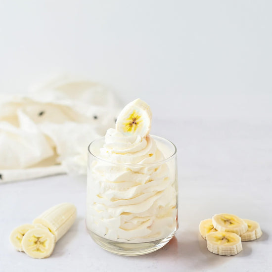 Easy Banana Whipped Cream Topping